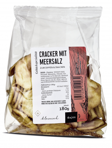 Cracker mit Meersalz 180g Dauergebäck 