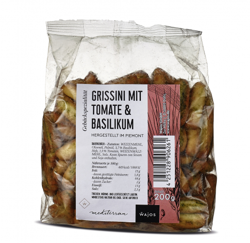 Grissini mit Tomate-Basilikum 200g Dauergebäck 